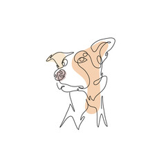 Line drawing dog