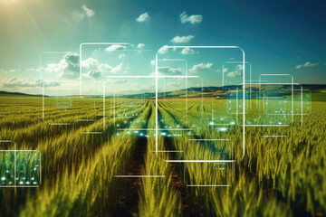 Modern smart agriculture concept - obrazy, fototapety, plakaty