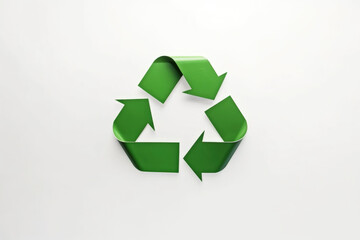 Obraz premium Recycle symbol on white background