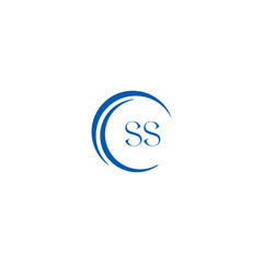 SS logo. S S design. White SS letter. SS, S S letter logo SET design. Initial letter SS linked circle uppercase monogram logo. S S letter logo SET vector design. SS letter logo design five style.	

