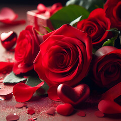 Valentinstag: "Rote Rosen und rote Herzen"