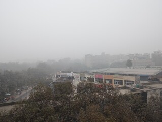 Fototapeta premium Urban Pollution and Polluted City