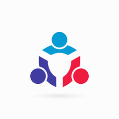 guard society people logo for community protection logo design