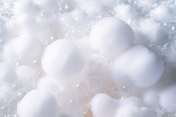 Pale frothy soap suds texture backdrop.