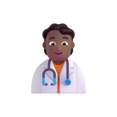 Fototapeta premium Health Worker: Medium-Dark Skin Tone