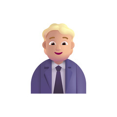 Office Worker: Medium-Light Skin Tone