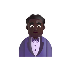 Man in Tuxedo: Dark Skin Tone