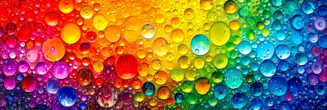Bunte Blassen und Wasserblassen als Hintergrund