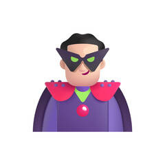 Man Supervillain: Light Skin Tone