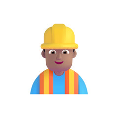 Man Construction Worker: Medium Skin Tone