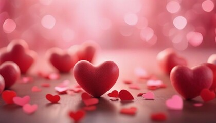 valentine background with hearts, Valentine's Day