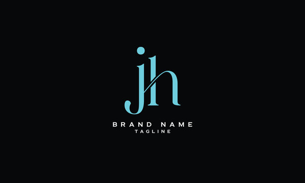 JHH, HJH, HHJ, Abstract initial monogram letter alphabet logo design