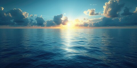 Ocean Horizon Sunshine