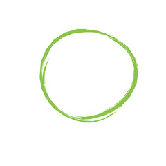 Hand drawn oval circle frame