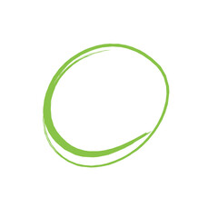 Hand drawn oval circle frame