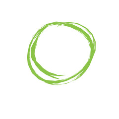 Hand drawn oval circle frame