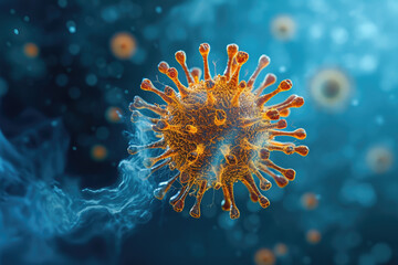 Fototapeta premium This virus is well equiped to fight back against any drugs