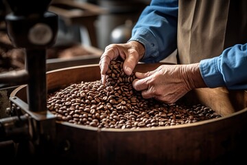 coffee being roasted
