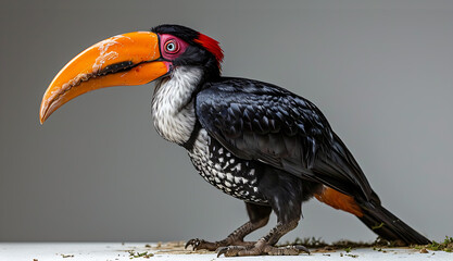Obraz premium View of a Beautiful Hornbill Bird