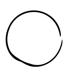 Circle with paint brush