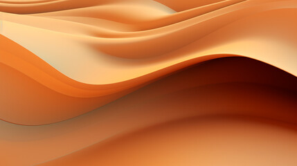 Abstract beige color waves wallpaper - ai generative