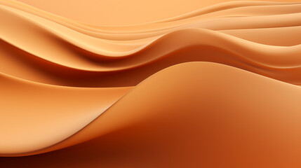 Abstract beige color waves wallpaper - ai generative