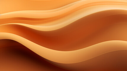Abstract beige color waves wallpaper - ai generative