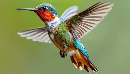 Fototapeta premium View of a Beautiful Hummingbird Bird