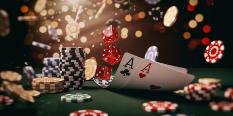 Foto op Plexiglas Glücksspiel im Casino © stockmotion