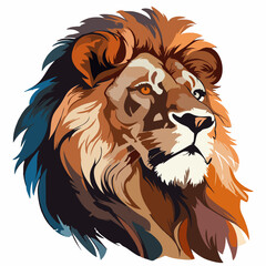 lion head vector illustration