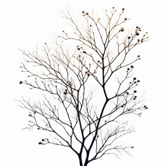 silhouette of a tree with leaves