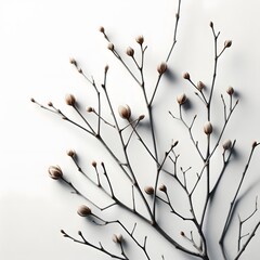 branches of a willow - obrazy, fototapety, plakaty