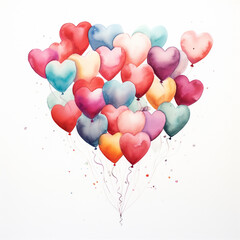 Obraz premium Heart balloons