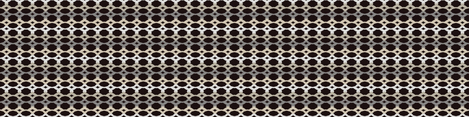 Masculine vector floral border with organic botanical shapes. Modern bold black white flower print, design in neutral scandi style.