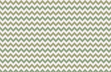 Green waves zig zag seamless background texture. Popular zigzag pastel chevron pattern on white background