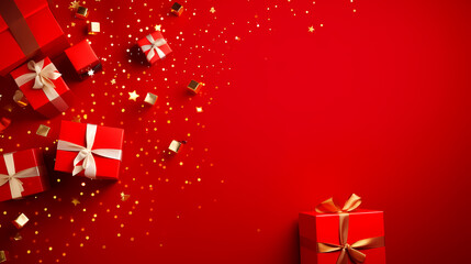 Gift box background. Black Friday sale. Birthday, children's day, valentine's day and wedding gift background