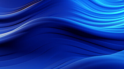 Abstract blue color waves wallpaper - ai generative