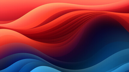 Abstract multicolor waves wallpaper - ai generative