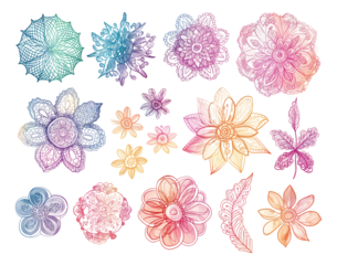 seamless pattern with flowers