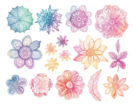 seamless pattern with flowers