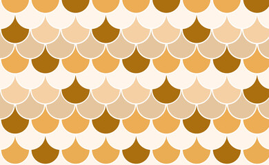 Scale Fish coral background. Pattern skin fish. Scaled dragon underwater sea texture. Shape print snake. Fish scale element. © Tanita