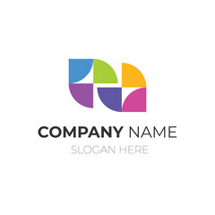 Branding identity corporate abstract logo vector design