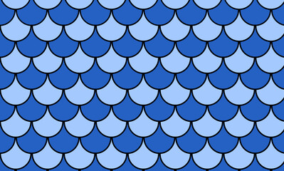 Scale Fish blue background. Pattern skin fish. Scaled dragon underwater sea texture. Shape print snake. Fish scale element.