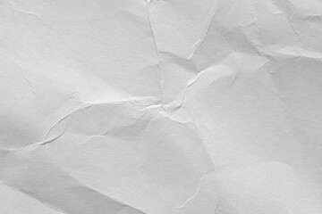 White crumpled paper background, texture old for web design screensavers. Template for various...