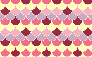 Scale Fish unicorn background. Pattern skin fish. Scaled dragon underwater sea texture. Shape print snake. Fish scale element. © Tanita