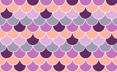 Scale Fish unicorn vivid background. Pattern skin fish. Scaled dragon underwater sea texture. Shape print snake. Fish scale element. © Tanita