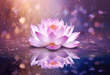 The lotus flowers are pink, very beautiful, with just the right amount of light