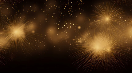 Beautiful fireworks background at night for holiday decoration