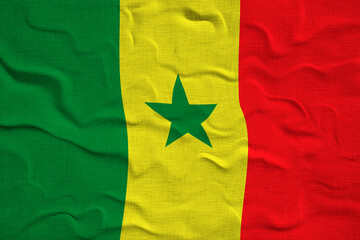 National flag of  Senegal Background  with flag of Senegal