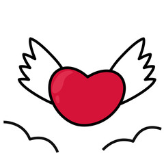 heart with wings